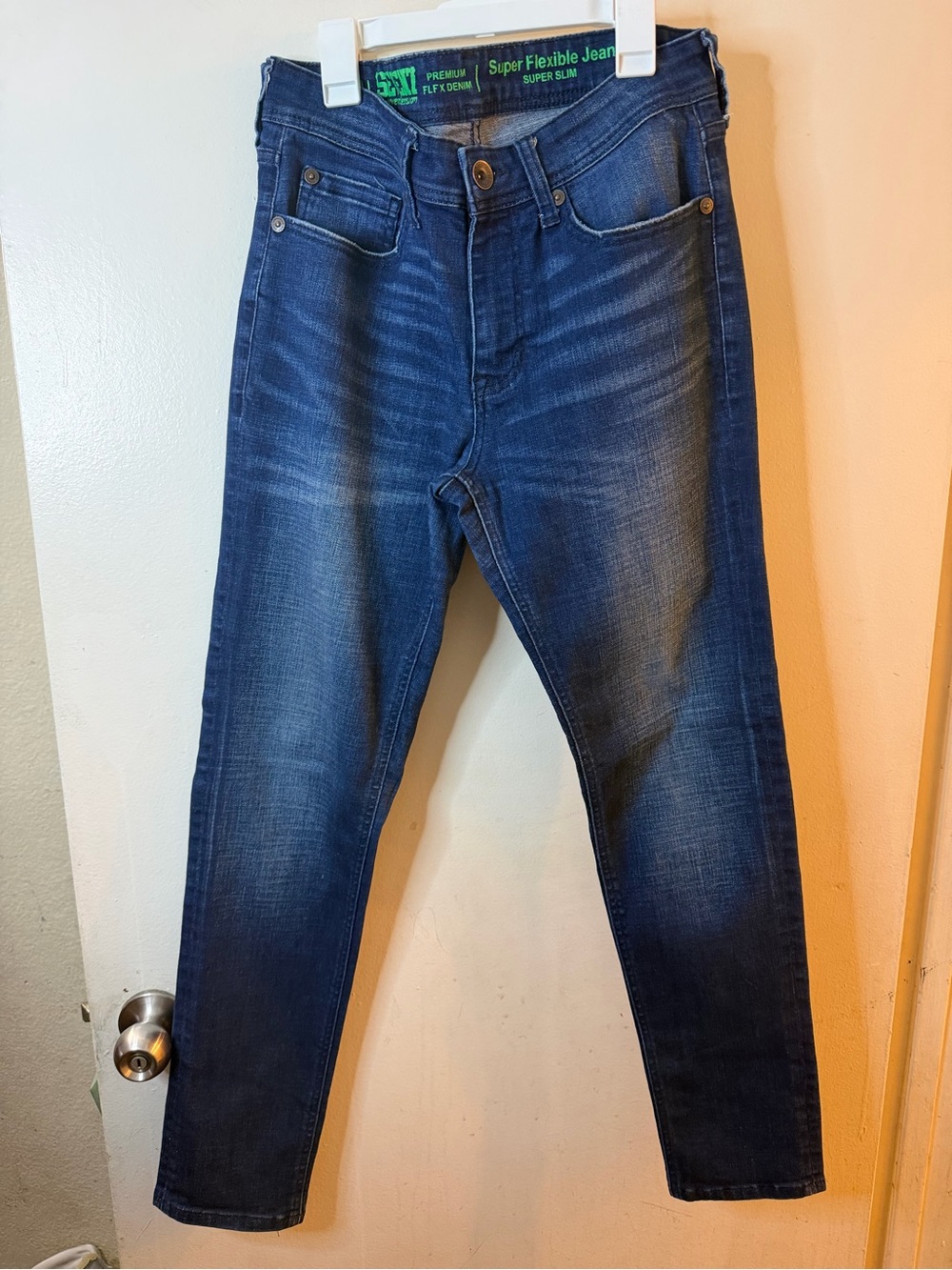 SEVEN7 Premium Flex Denim Super Flexible Super Slim Jeans Men’s 30x30 Dark Wash